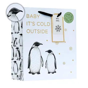 Christmas Penguin Gift Bag