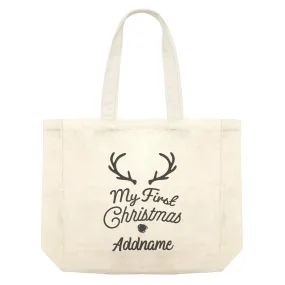 Christmas Series Antler My First Chistmas Shopping Bag