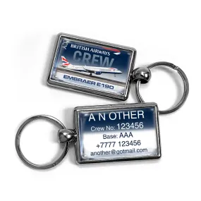 Cityfler E190 Landscape Metal Keyring