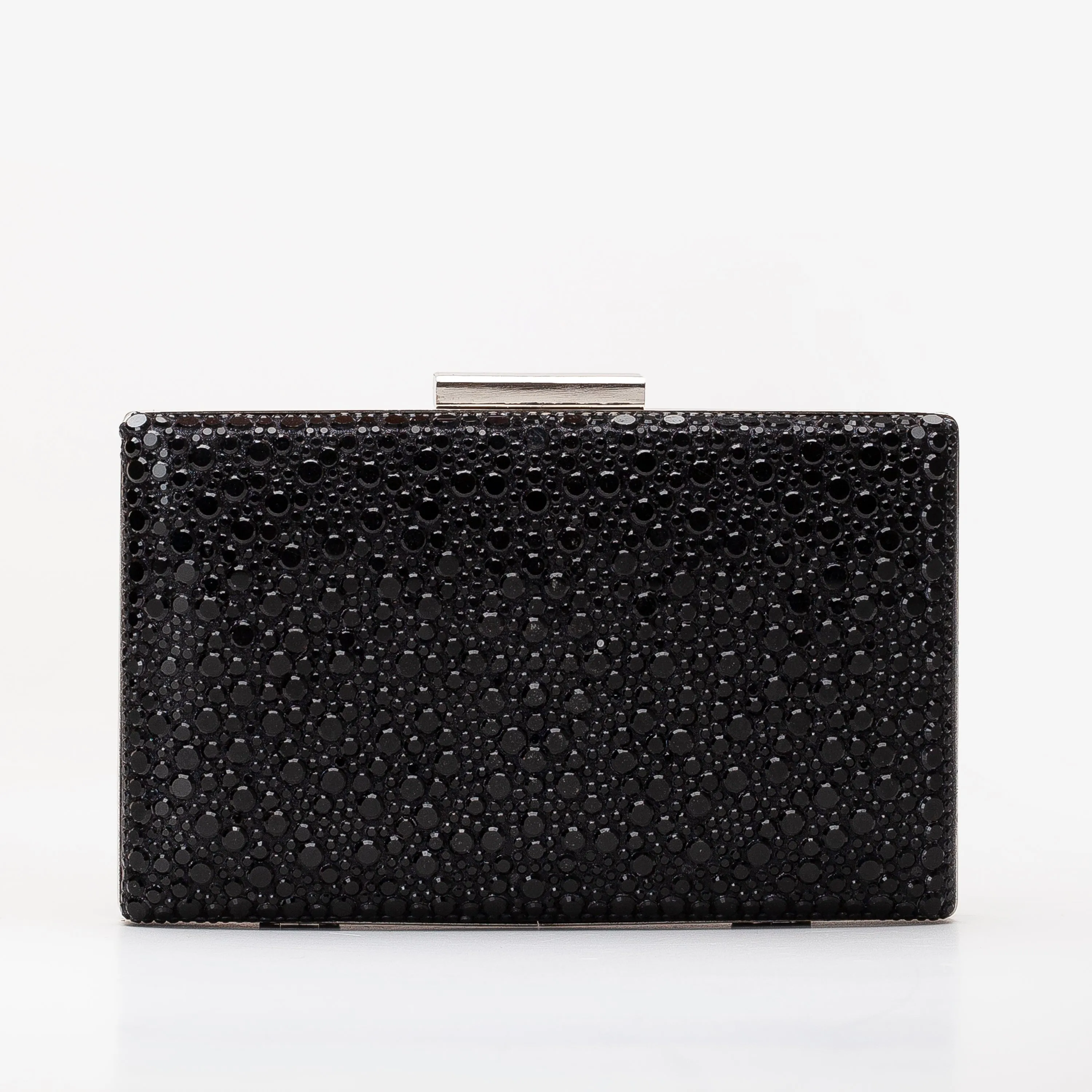 Clara - Black Sequin Glitter Clutch