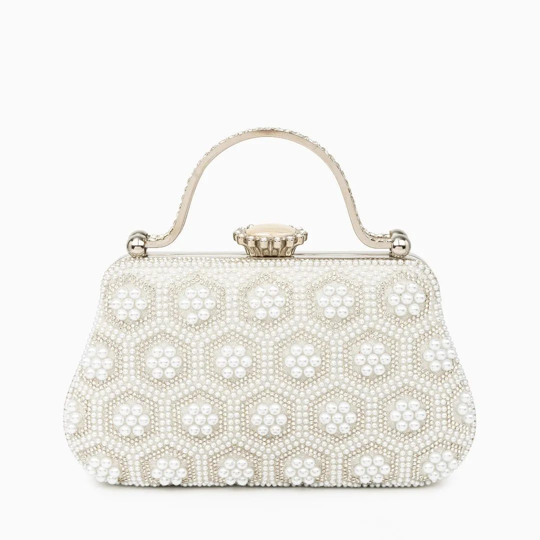 Clarabelle Pearl Clutch Bag