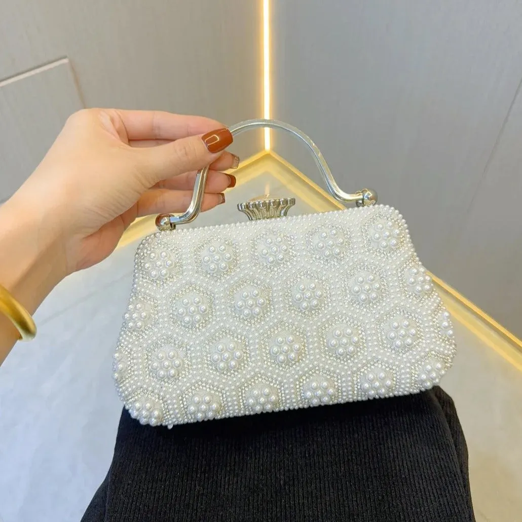 Clarabelle Pearl Clutch Bag