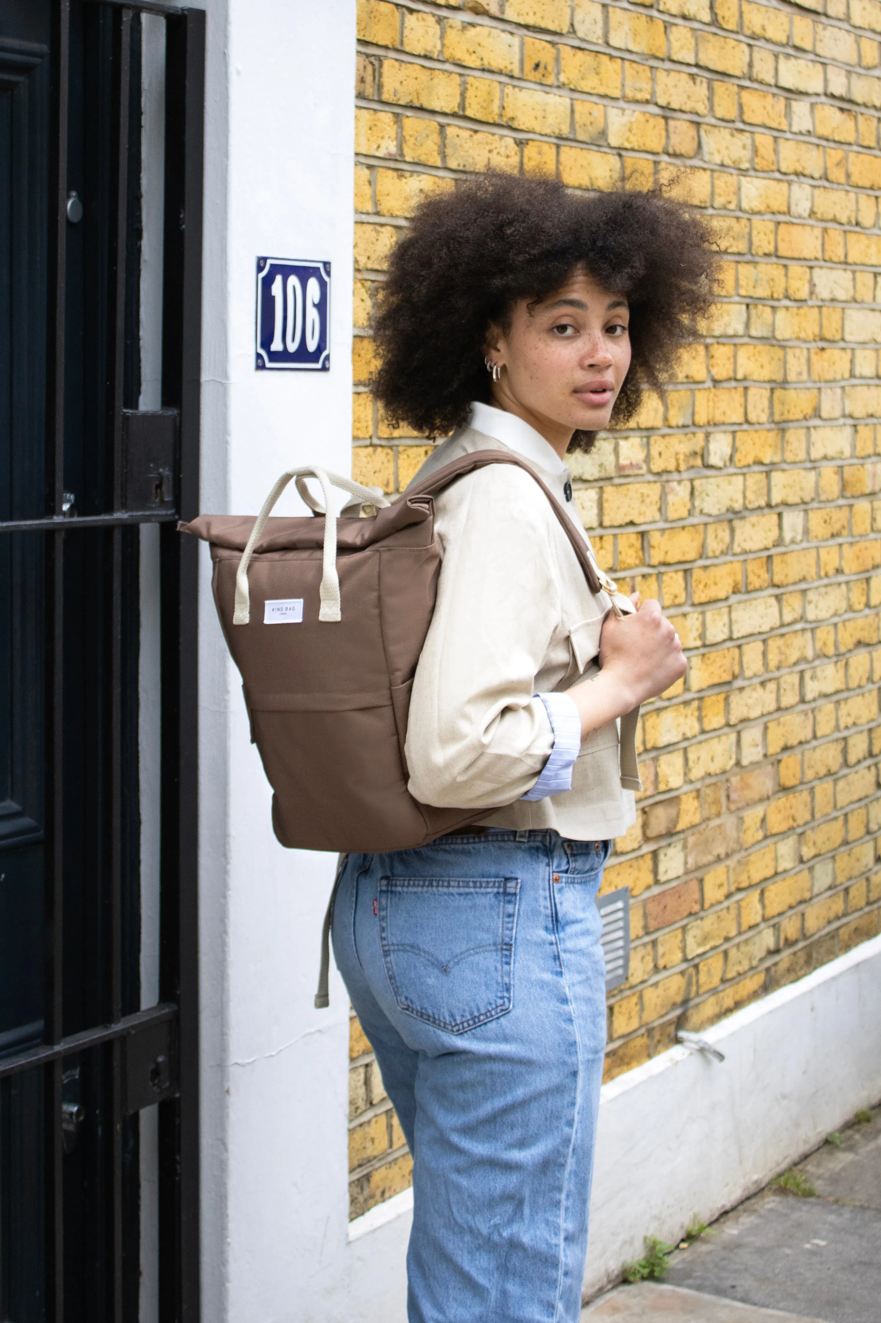 Cocoa Brown | “Hackney” Backpack | Medium