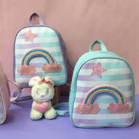 Colourful Rainbow Theme Mini Backpack