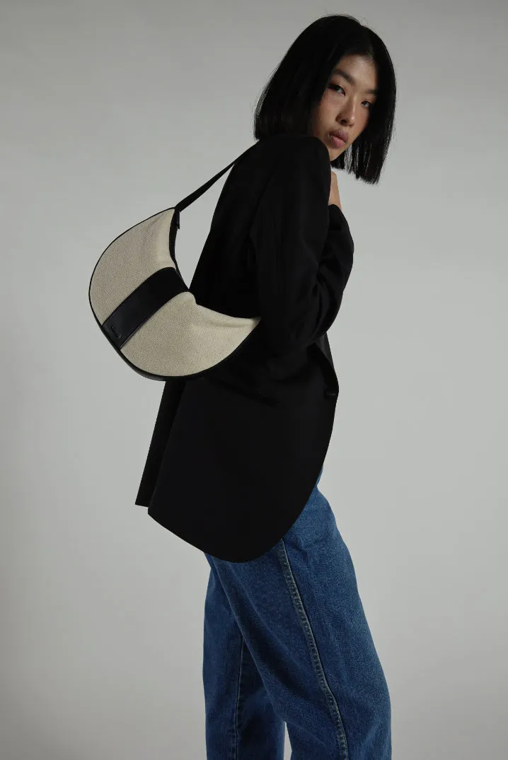 Cookie 28 Canvas Black Shoulder Bag