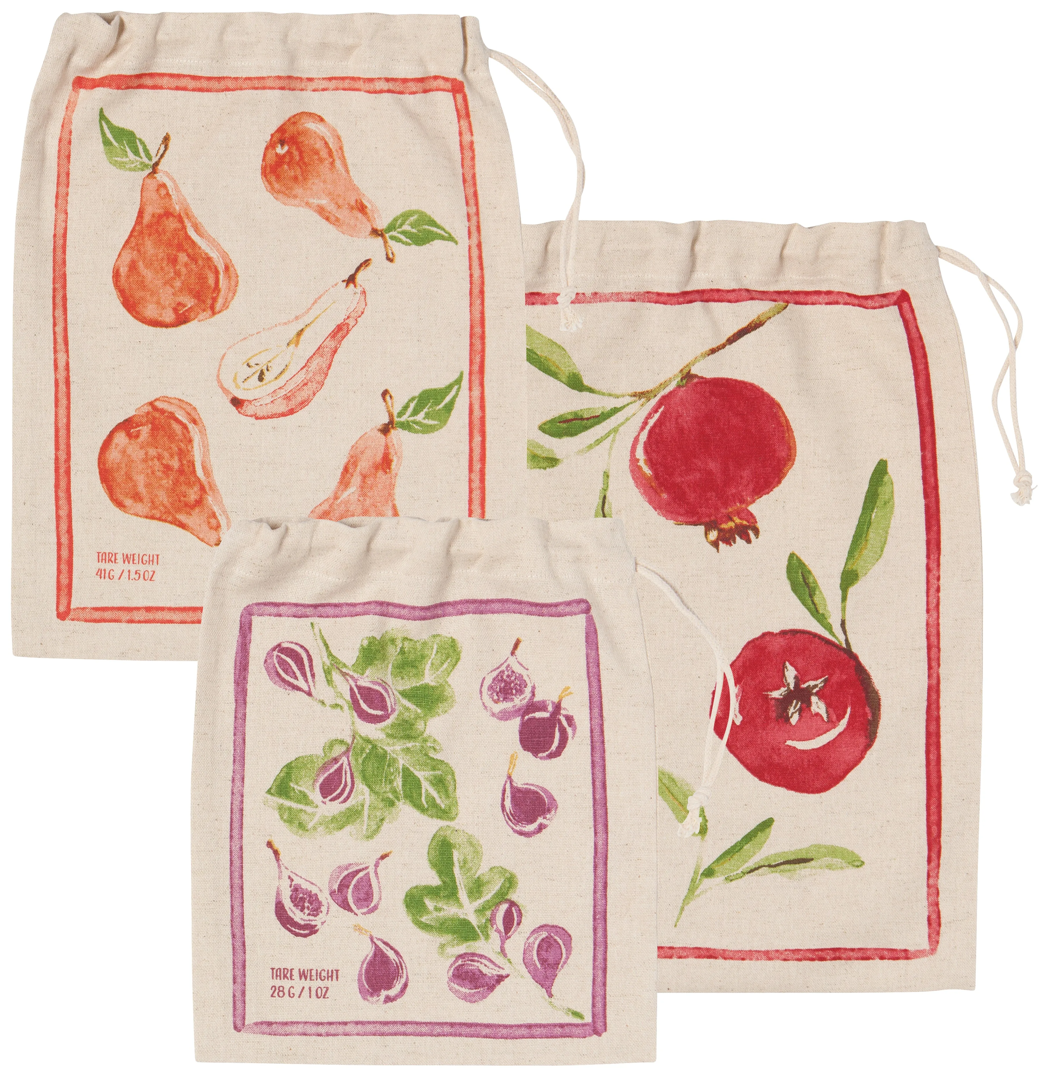 Cotton Produce Bags S/3