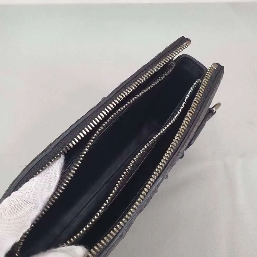 Crocodile Bone  Leather  Clutch Bag