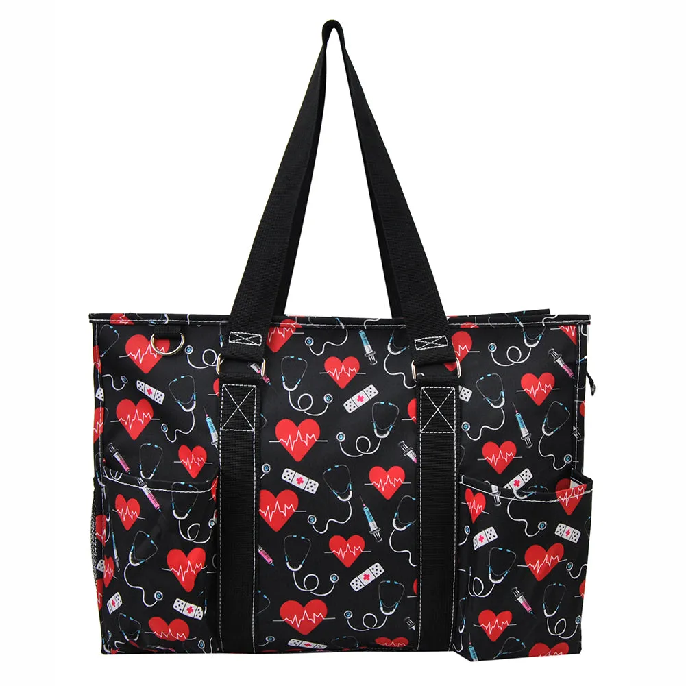 Cure with Love NGIL Zippered Caddy Large Organizer Tote Bag