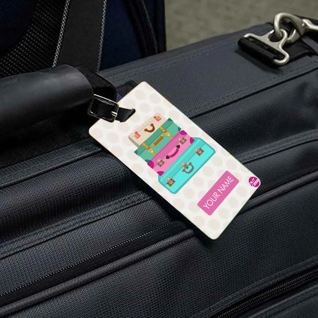 Customized Passport Cover for Girl -  Suitcase