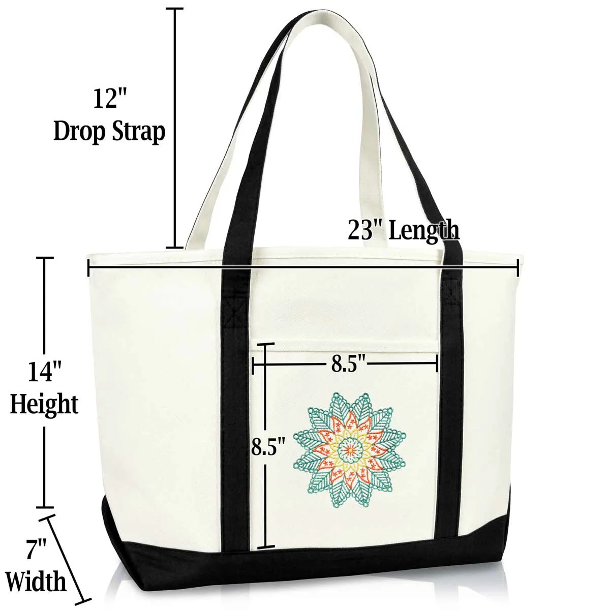 Dalix Kaleidoscope Tote Bag