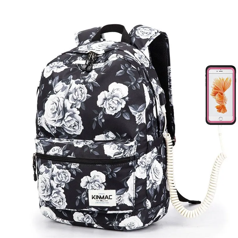 Doodle Backpack School Casual Laptop Protect Bag School Backpack For Macbook Dell Acer Laptop Bag