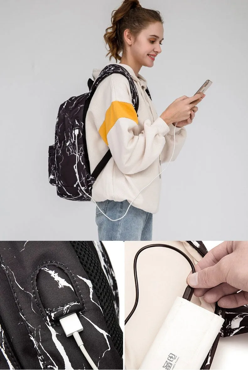 Doodle Backpack School Casual Laptop Protect Bag School Backpack For Macbook Dell Acer Laptop Bag