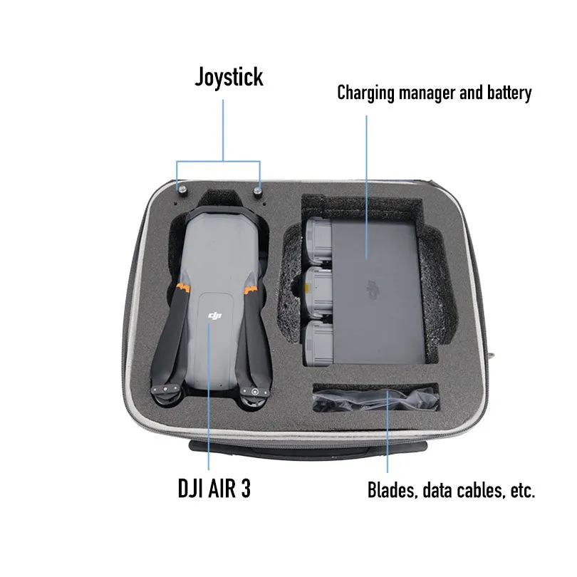 Drone Storage bag Suitcase for DJI Air3 drone quadcopter