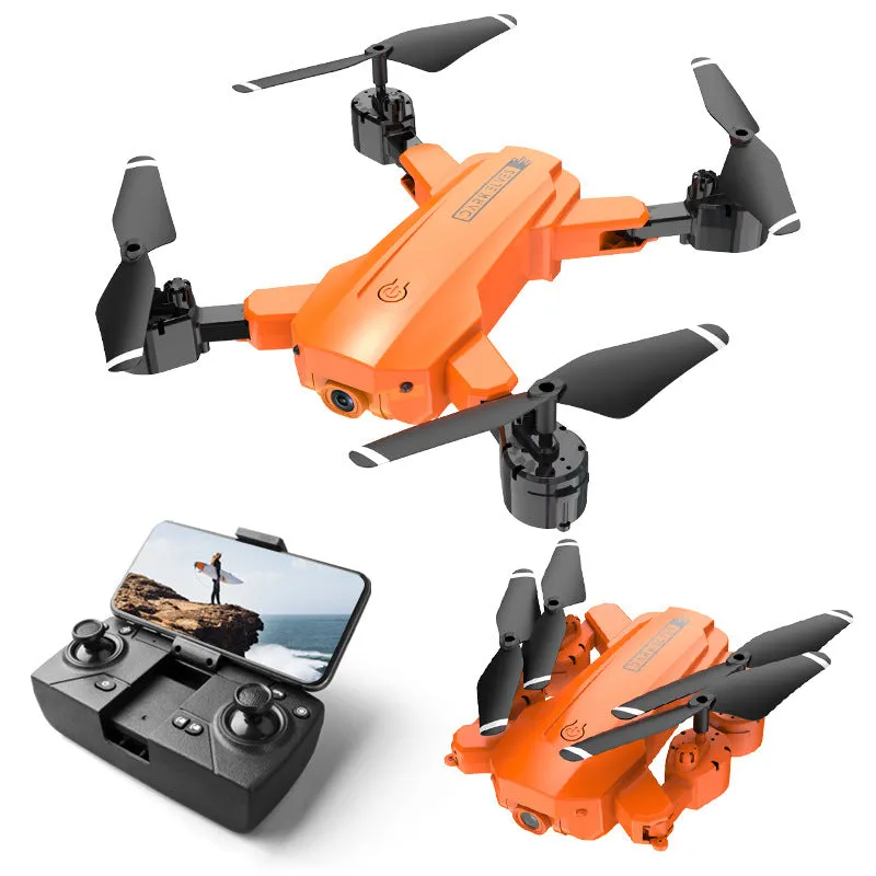 Dual-lens high-resolution aerial camera drone