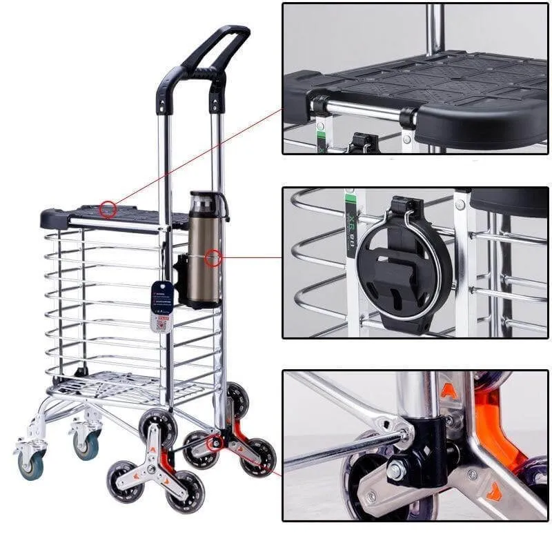 Easy Carry Climbing Wheeled Shopping Cart