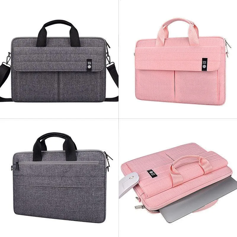 Easy Style Portable Business Laptop Bag- Pink