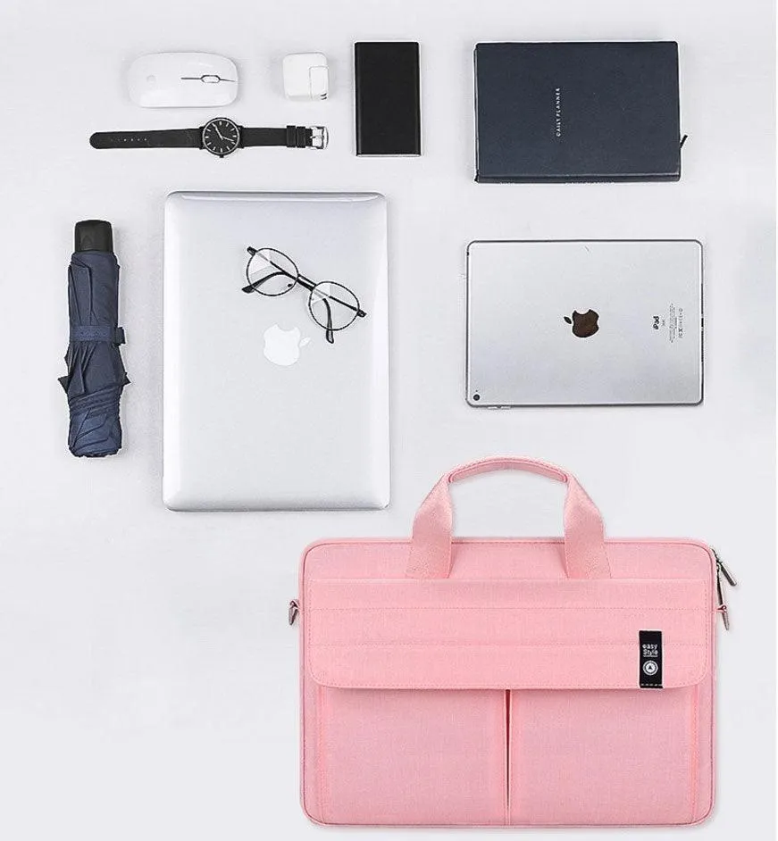 Easy Style Portable Business Laptop Bag- Pink