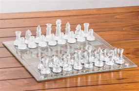 Etched Glass Chess Set