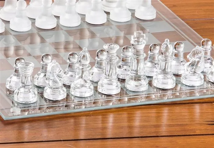 Etched Glass Chess Set