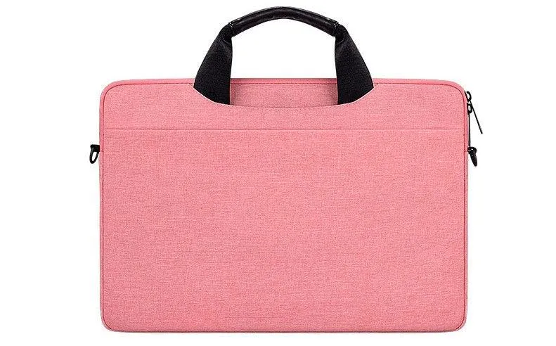 Executive Men's Zipper Designed Business Laptop Bag-Pink