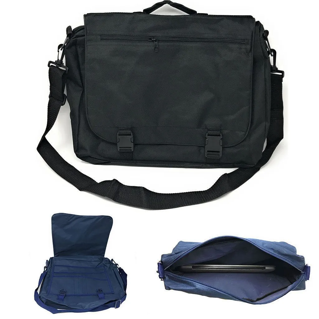 Expandable Messenger Shoulder Bags Briefcase Laptop Computer Devices Zippered