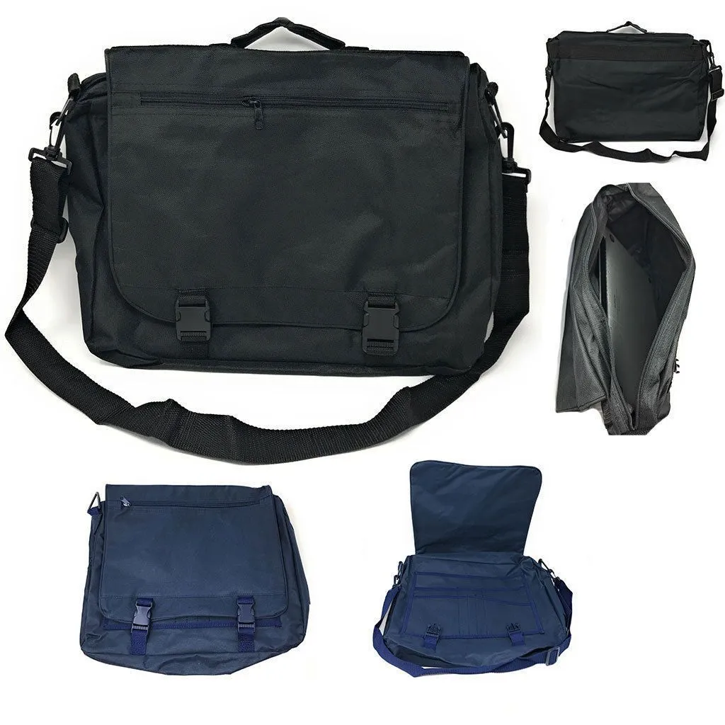 Expandable Messenger Shoulder Bags Briefcase Laptop Computer Devices Zippered