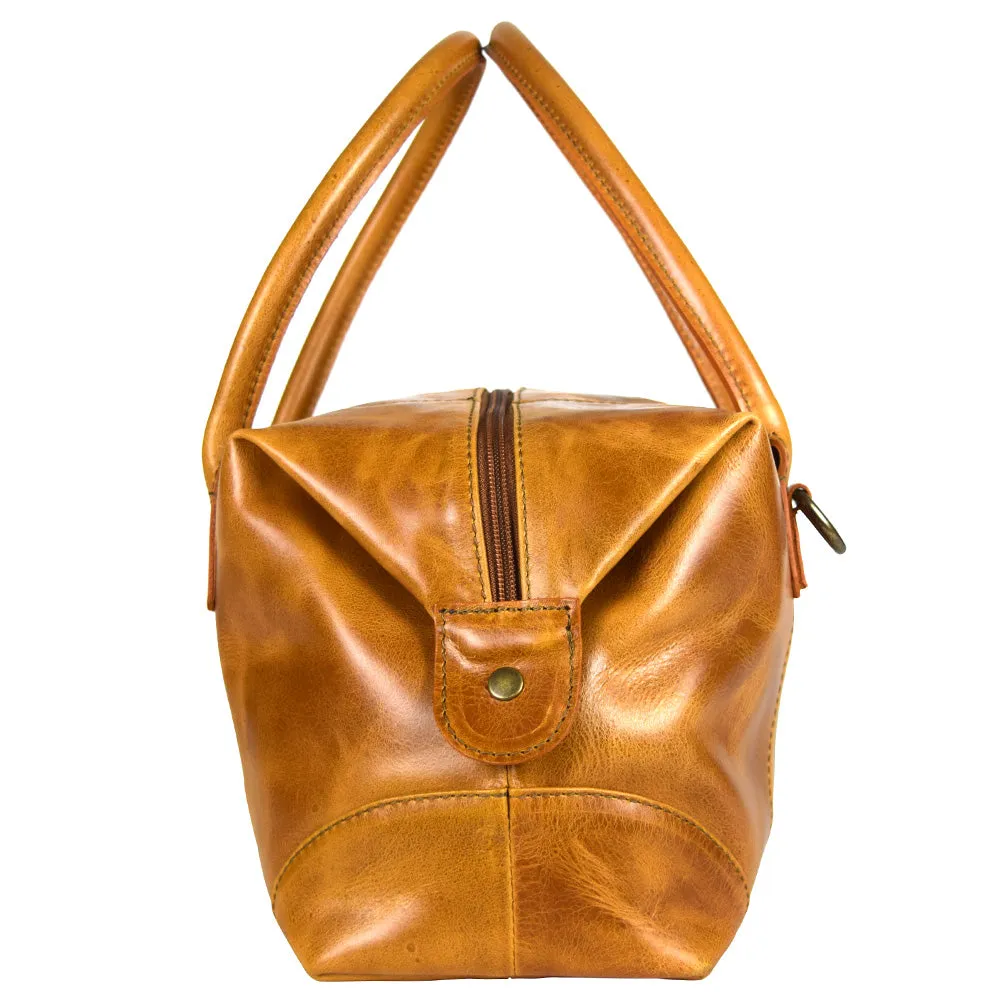 Expandable purse in Cognac Leather - FINAL SALE - no exchange