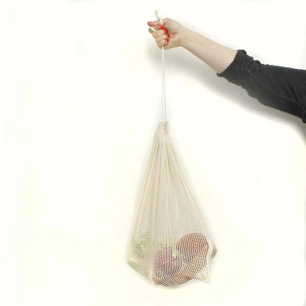 Extra Large Organic Cotton Mesh Produce Bag