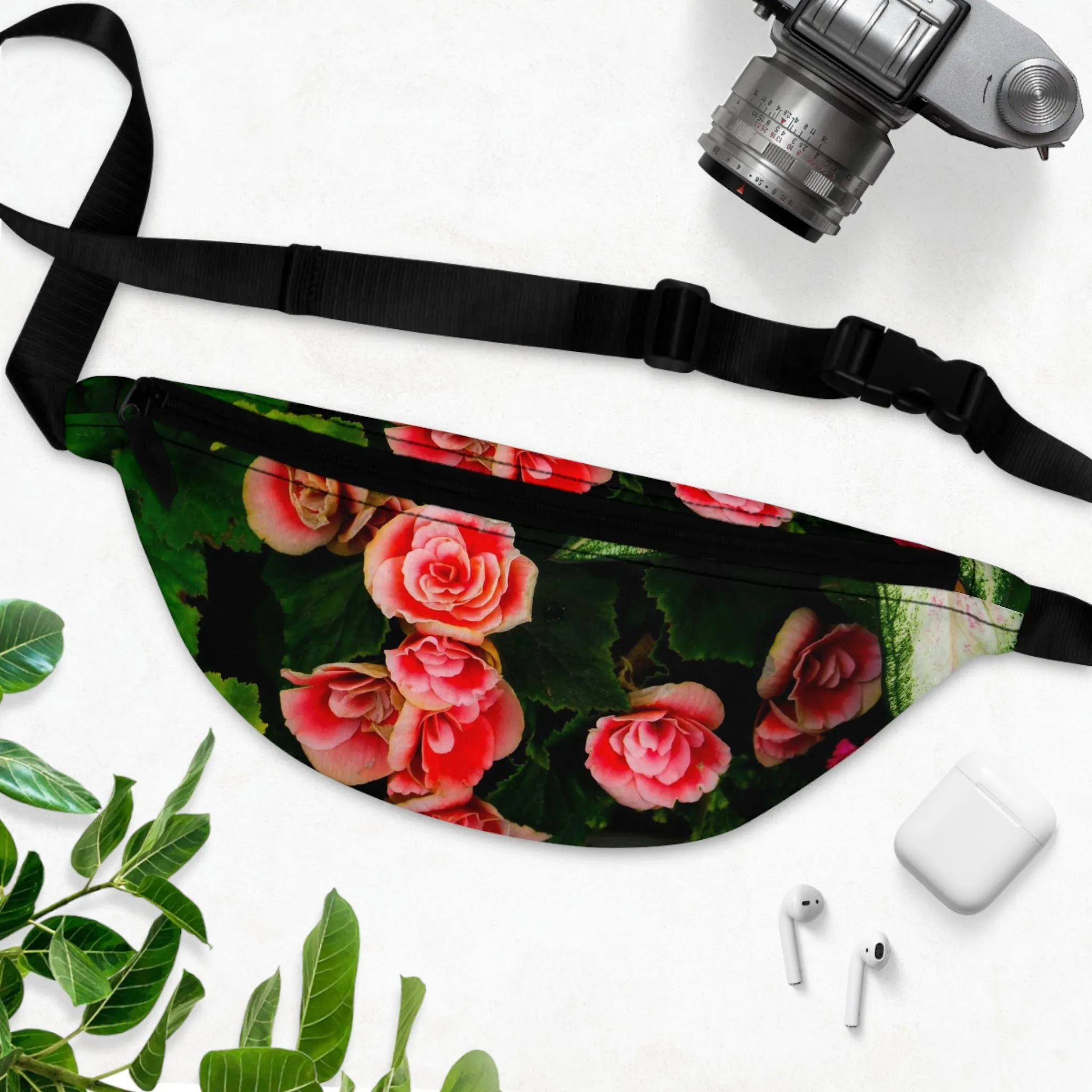 Floral Belt Bag with Adjustable Strap Small Fanny Pack for Workout Running Traveling Hiking Traveling