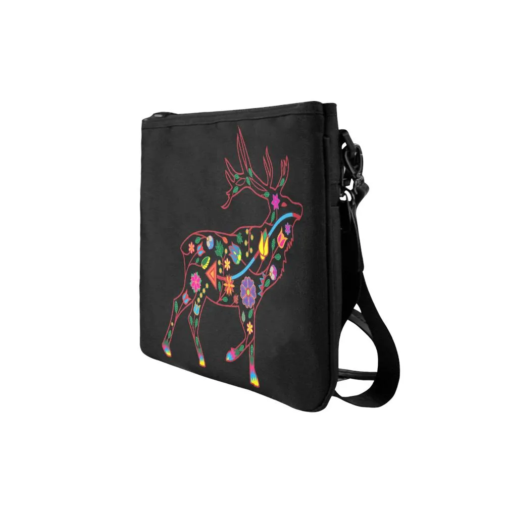 Floral Elk Slim Clutch Bag