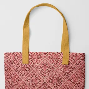 Flower Maze - Hot Pink Heavy Duty Shopping Tote