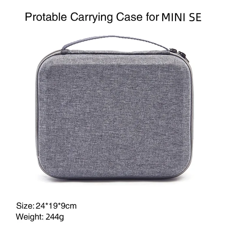 For DJI Mini SE Shockproof Carrying Hard Case Storage Bag, Size: 24 x 19 x 9cm(Grey   Black Liner)