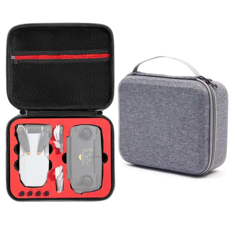 For DJI Mini SE Shockproof Carrying Hard Case Storage Bag, Size: 24 x 19 x 9cm(Grey   Red Liner)