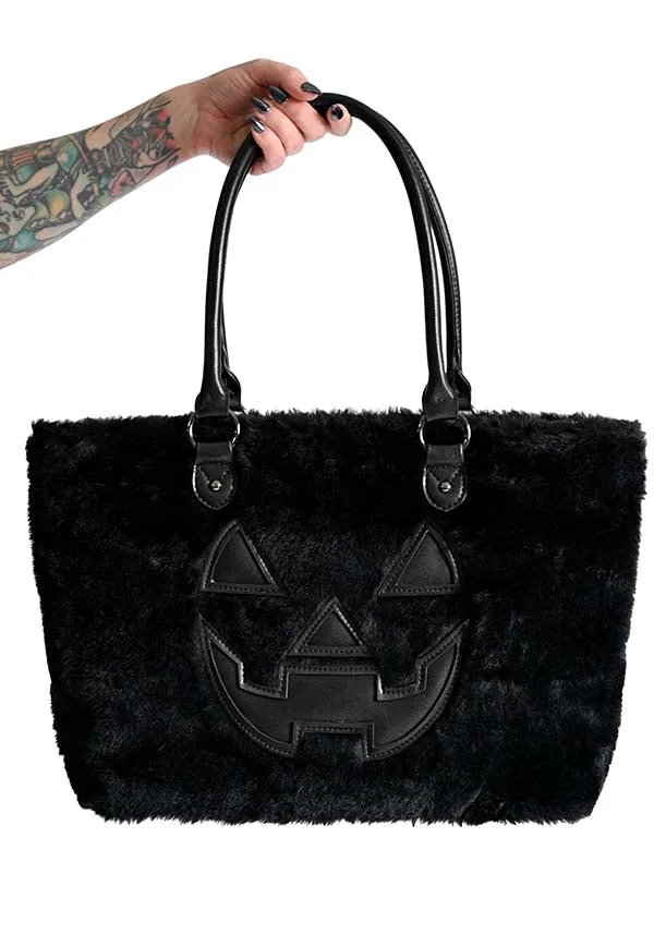 Fuzzy Jack [Black] | TOTE BAG