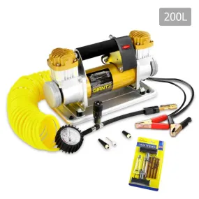 Giantz 12V Portable 4x4 Air Compressor Kit | 540W