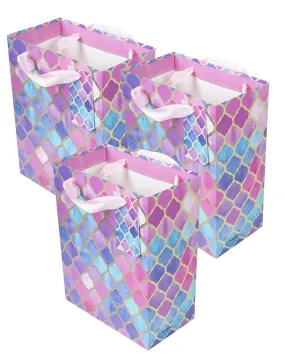 Gift Bag, Clover Print, Small, Paper Bag, Multicolor, Paper, Set of 3