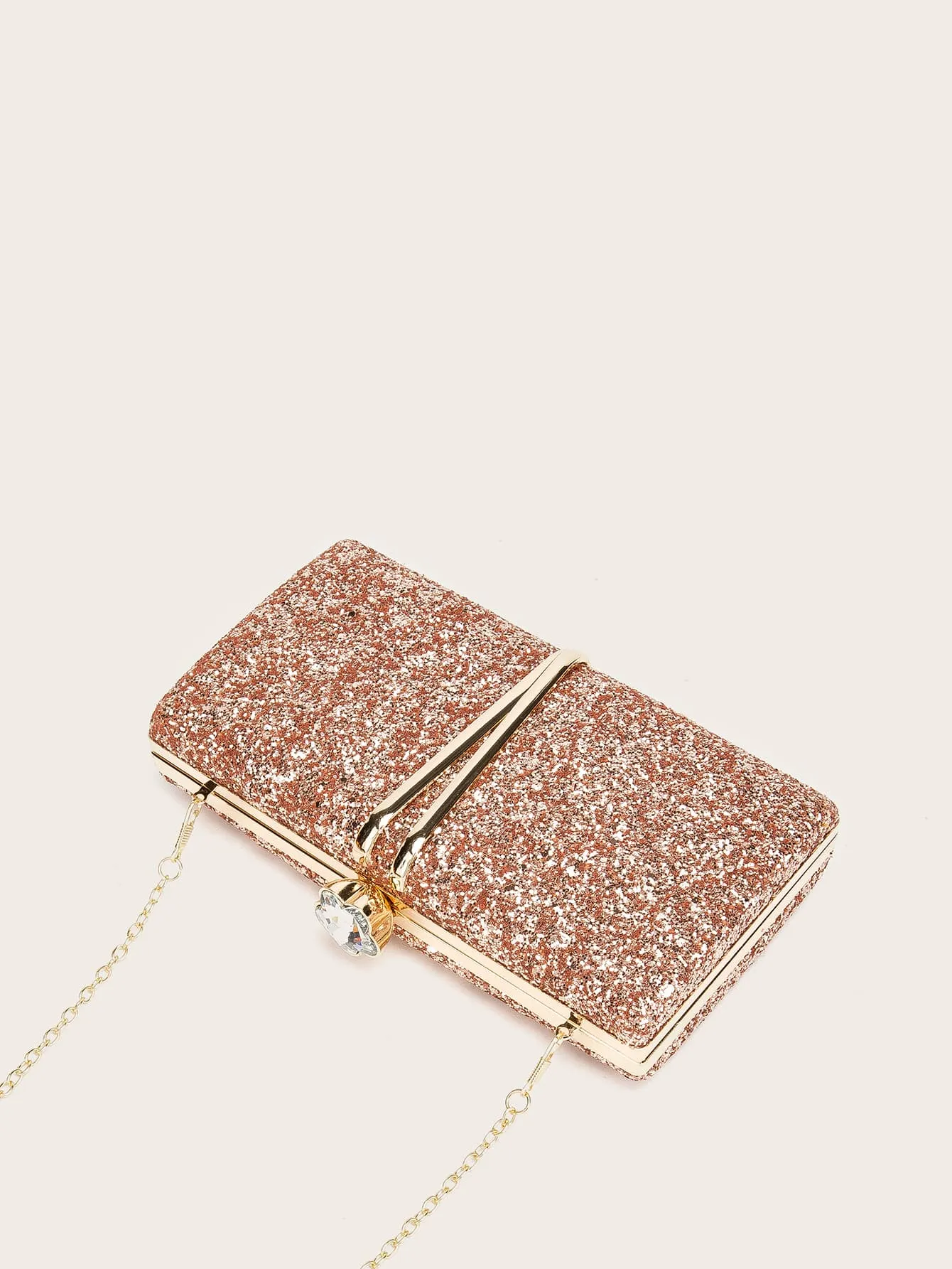 Glitter Chain Clutch Bag