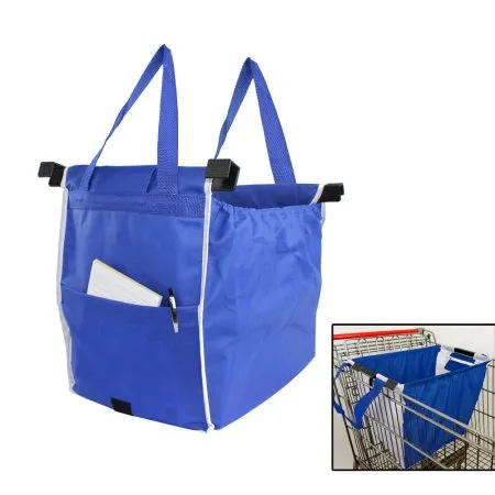 Grab And Go Bag- Reusable Shopping Cart Bag with Cart Clips (2)