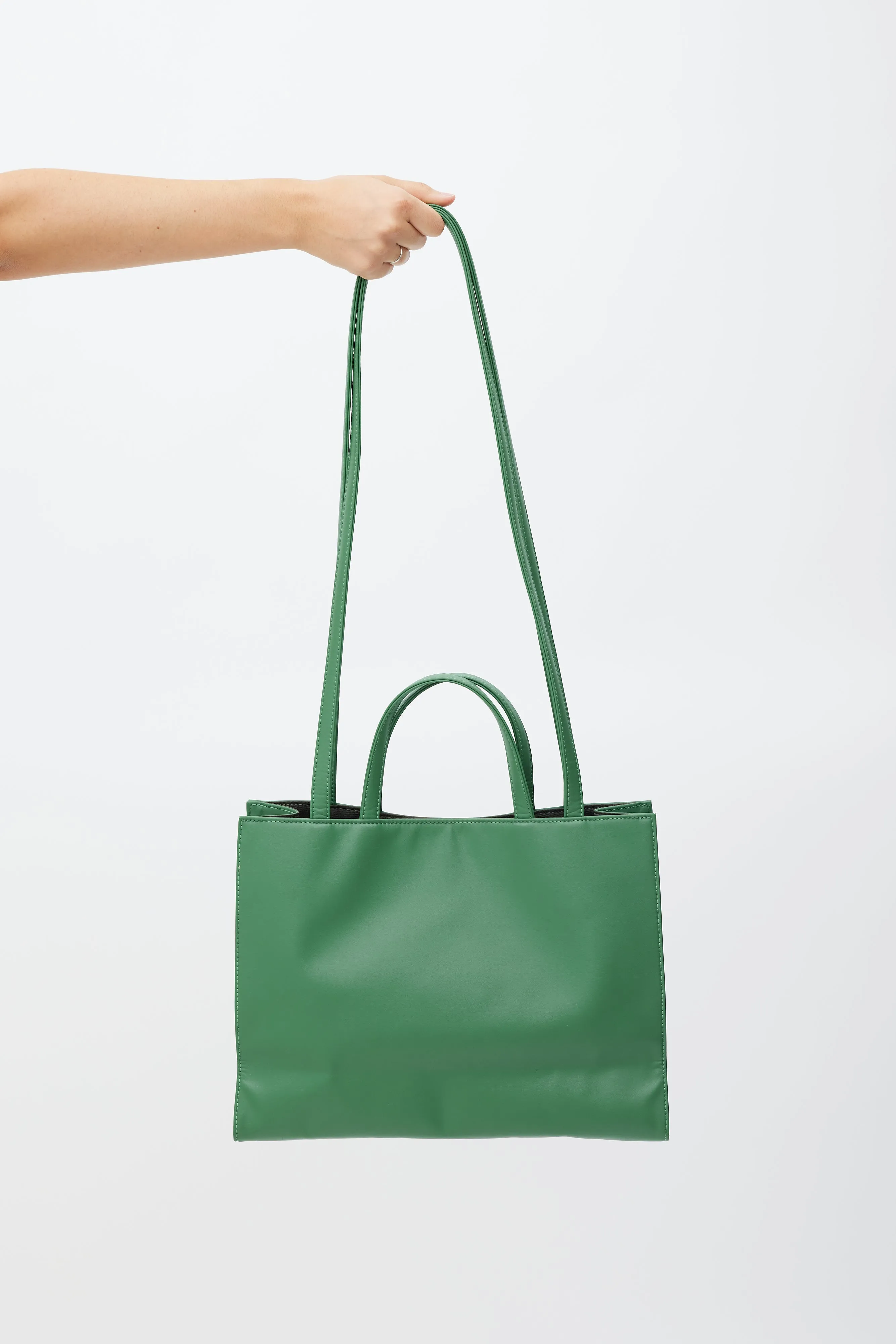 Green Medium Shopping Tote