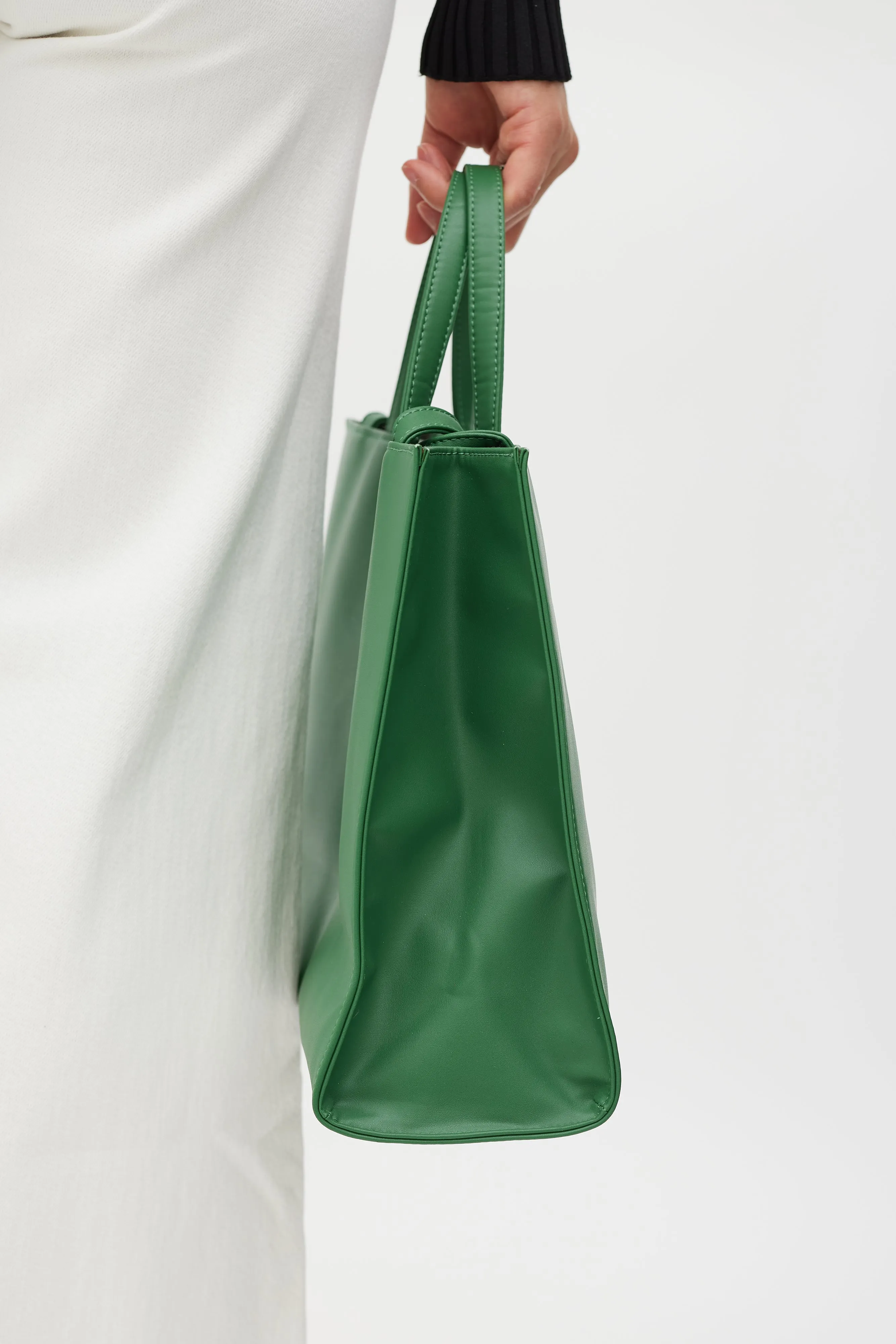 Green Medium Shopping Tote