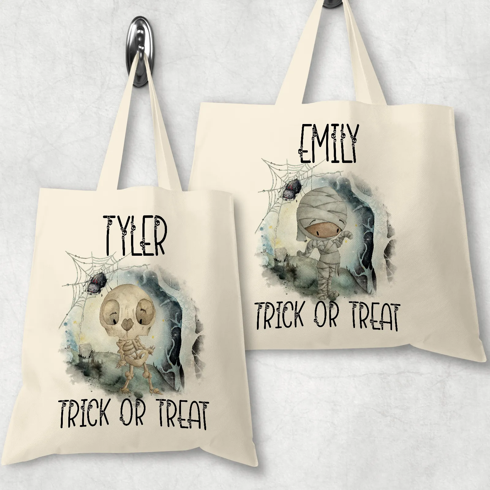 Halloween Character Trick or Treat Tote Bag