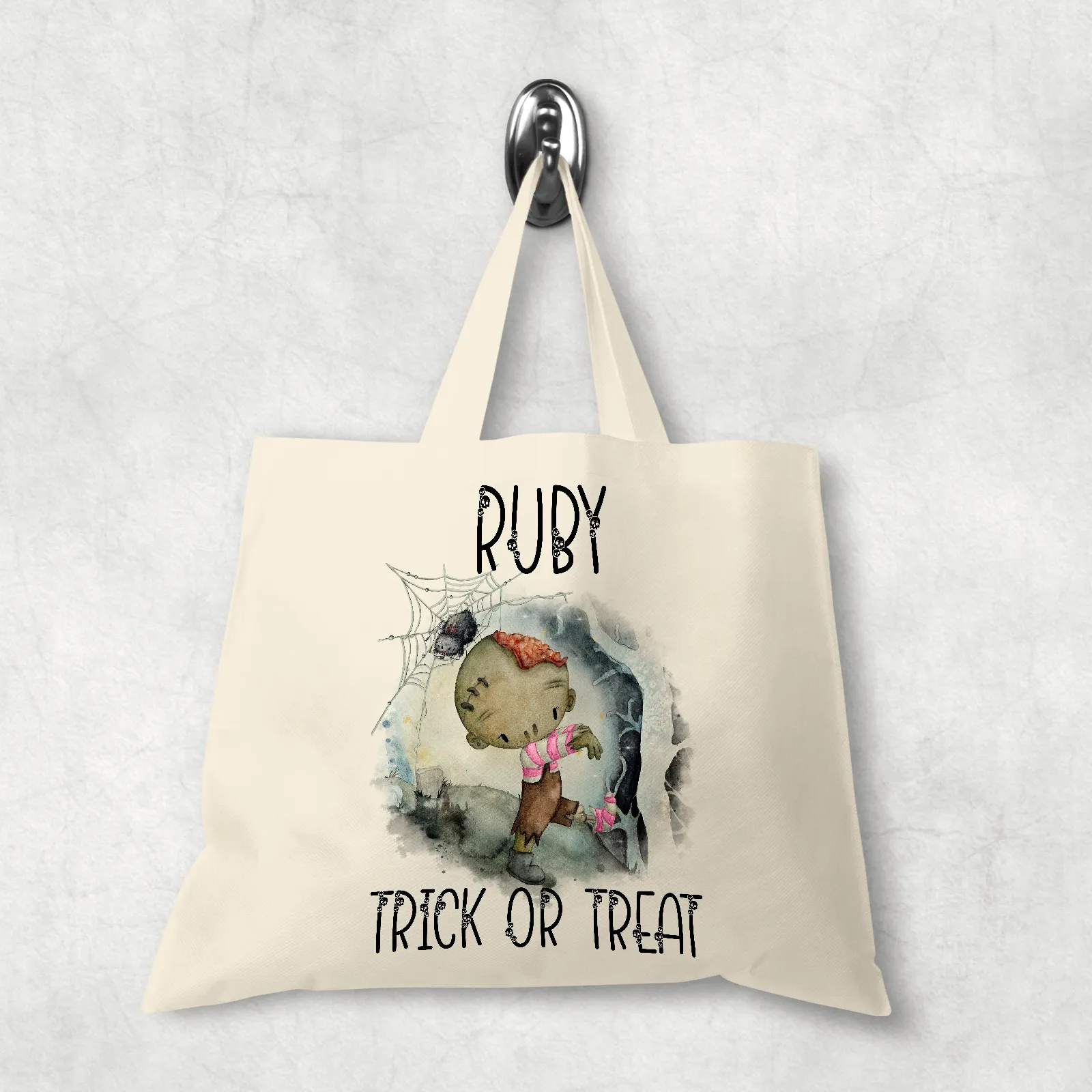 Halloween Character Trick or Treat Tote Bag