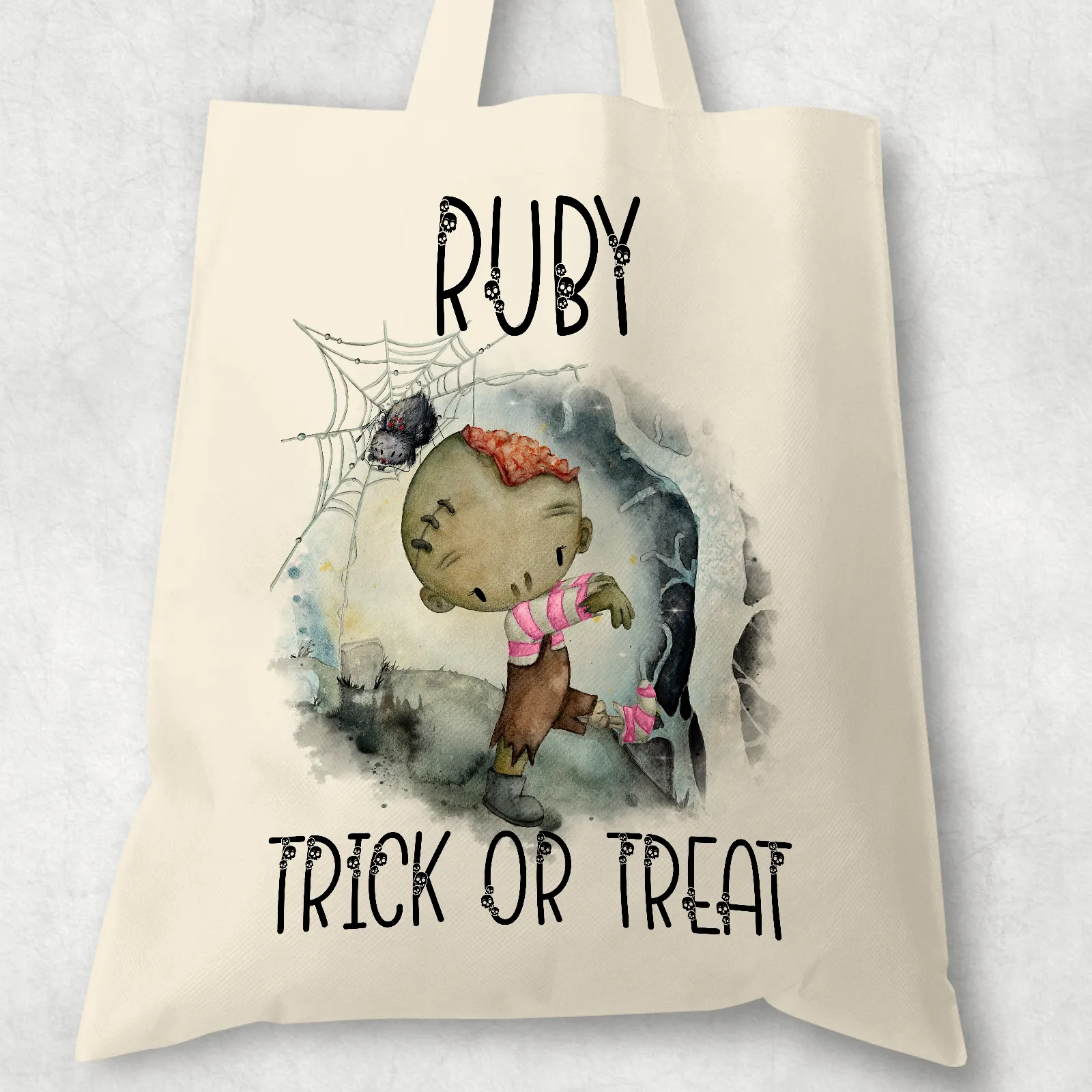 Halloween Character Trick or Treat Tote Bag