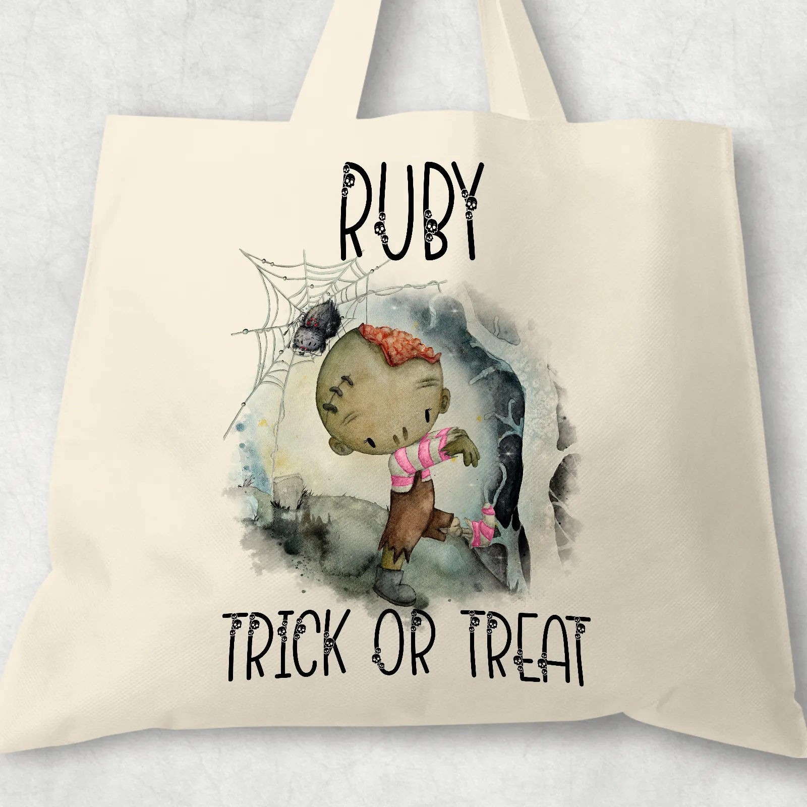 Halloween Character Trick or Treat Tote Bag