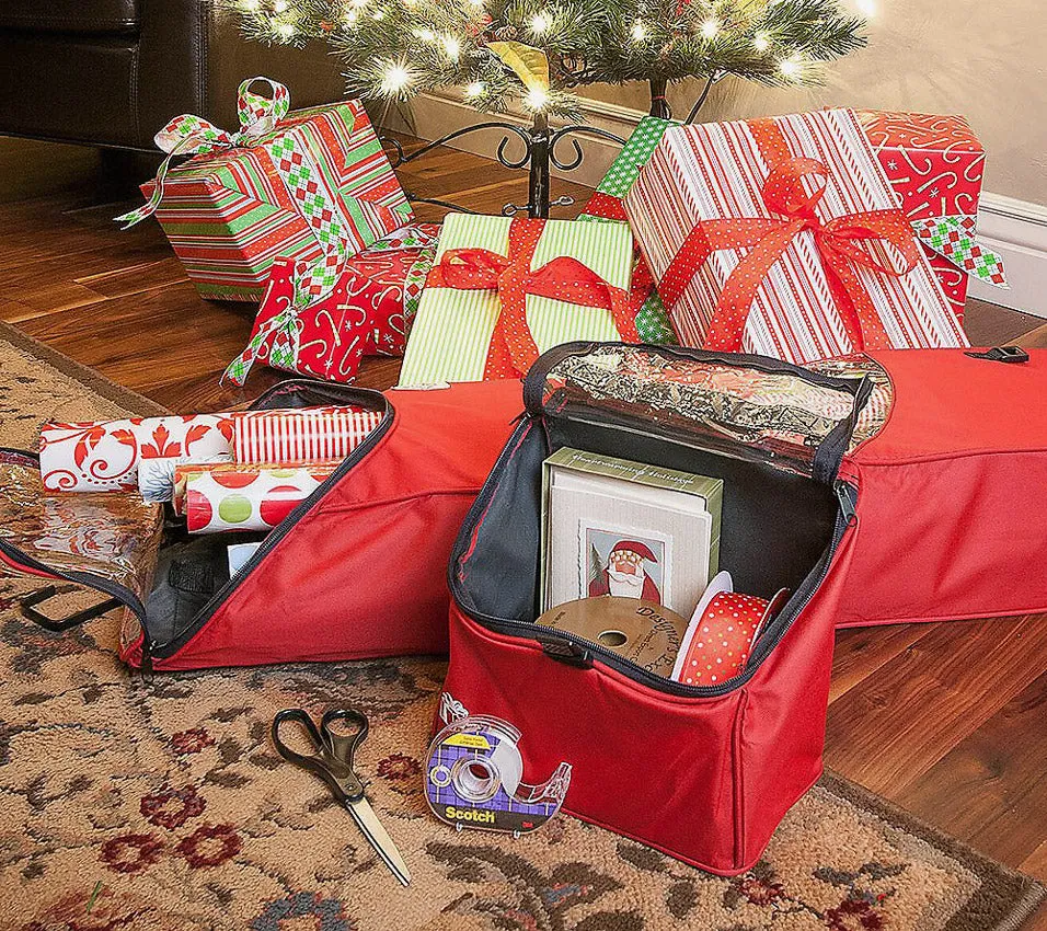 Hanging Wrapping Paper Storage Bag