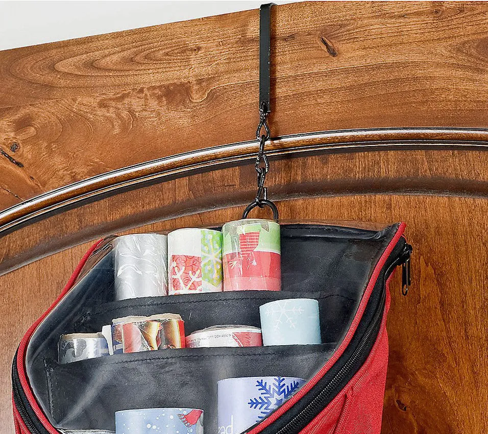 Hanging Wrapping Paper Storage Bag