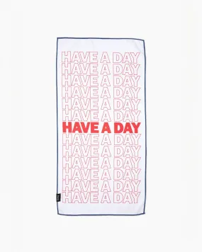 Have A Day Shopping Bag Golf Towel