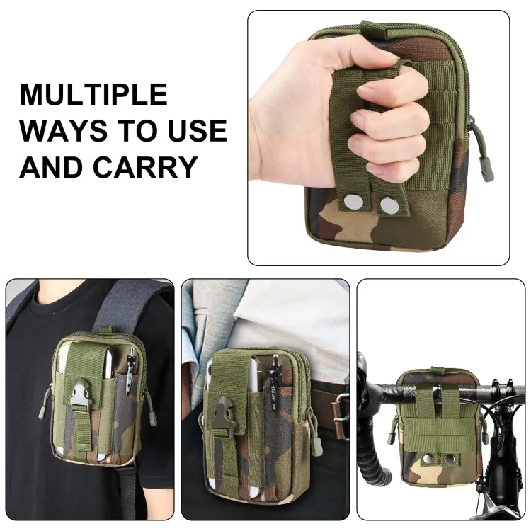 HAWEEL Hiking Belt Waist Bag Outdoor Sport Motorcycle Bag 7.0 inch Phone Pouch (Jungle Camouflage)