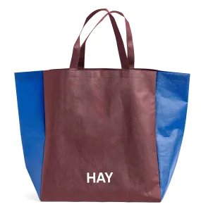 HAY Shopping Bag - Two-Tone Burgundy - S