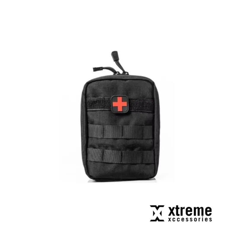 Heavy Duty Outdoor First Aid Tactical Bag Black - Rip Away Medical Bag